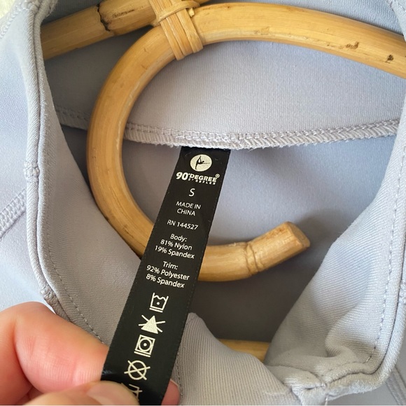 90 Degree by Reflex Light Purple Lux Full Zip Athletic Jacket - Picture 5 of 7